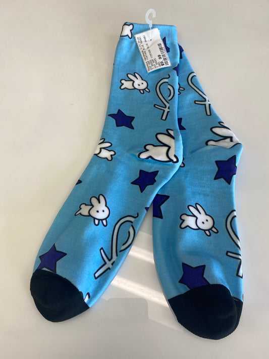 HIP HOP VINTAGE BLUE RABBIT SOCKS