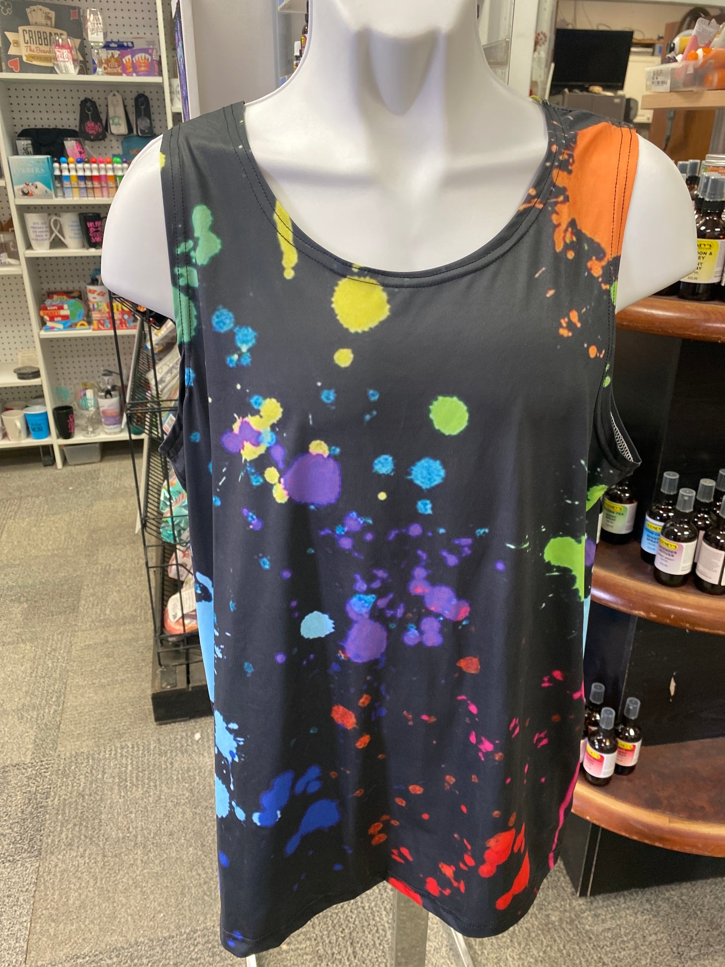 TANK TOP RAINBOW SPOTS ADULT MEDIUM