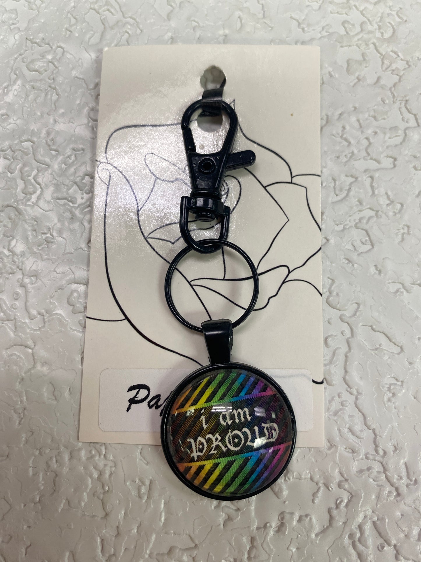 I AM PROUD KEYCHAIN