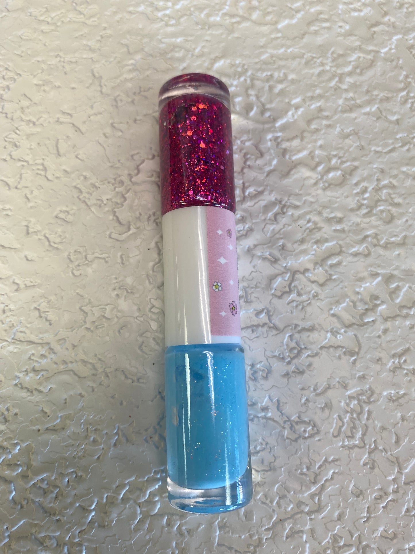 GLITTER NAIL POLISH WATER FALLING PEACH BLOSSOM