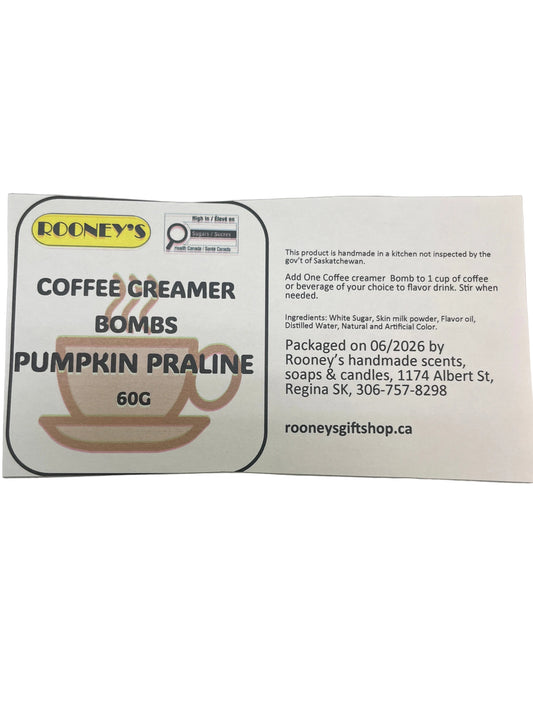 COFFEE CREAMER BOMBS PUMPKIN PRALINE 2 PACK