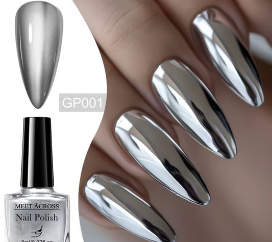 NAIL POLISH METALLIC SILVER