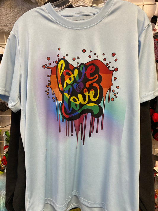 LOVE IS LOVE T SHIRT SMALL