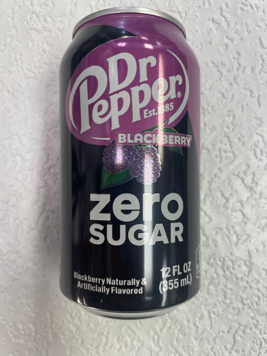 DR PEPPER BLACKBERRY ZERO SUGAR SINGLE CAN
