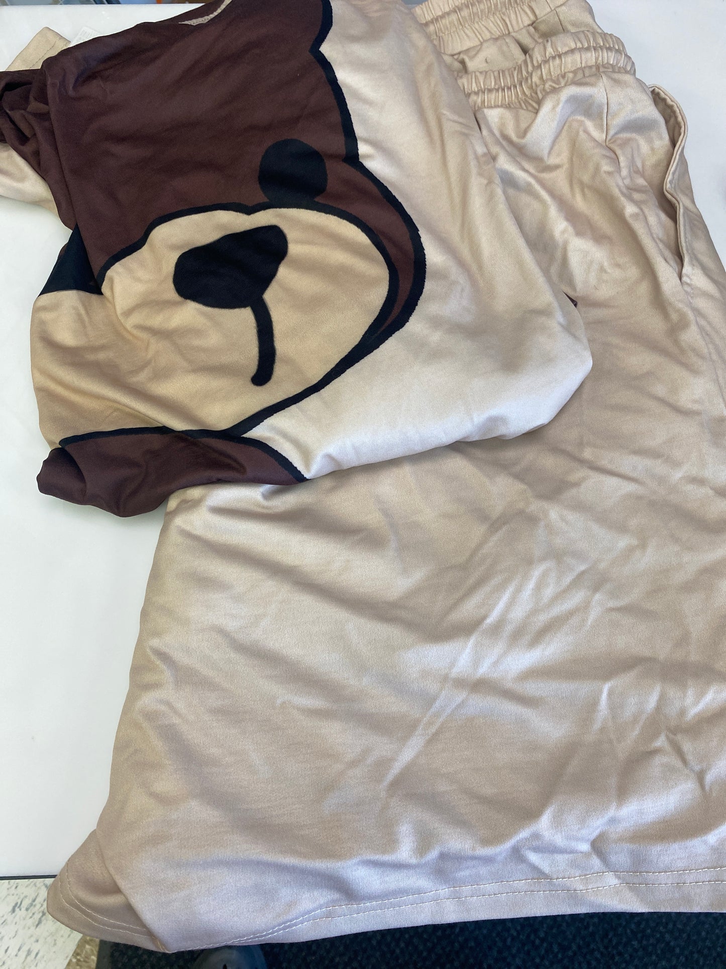 BEAR BROWN & TAN CASUAL SET 3XL