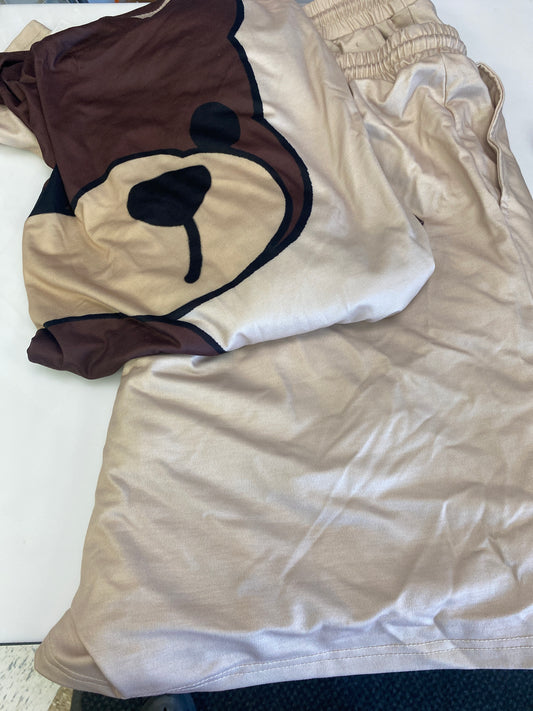 BEAR BROWN & TAN CASUAL SET 3XL