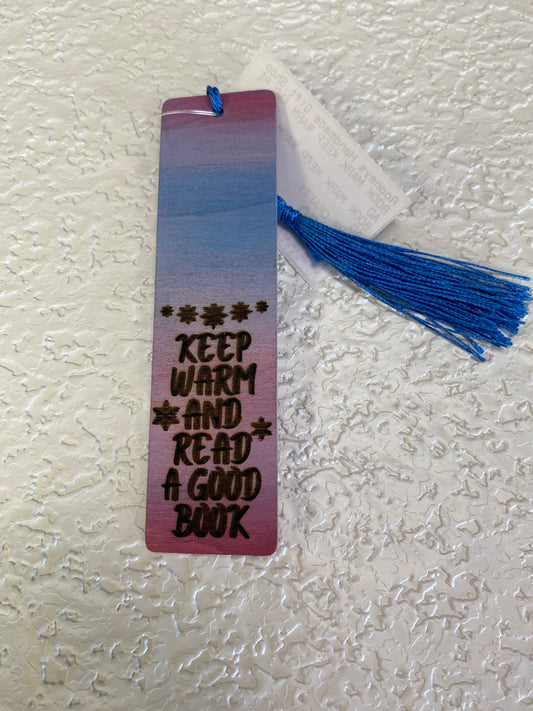 BOOK MARK KEEP WARM AND READ