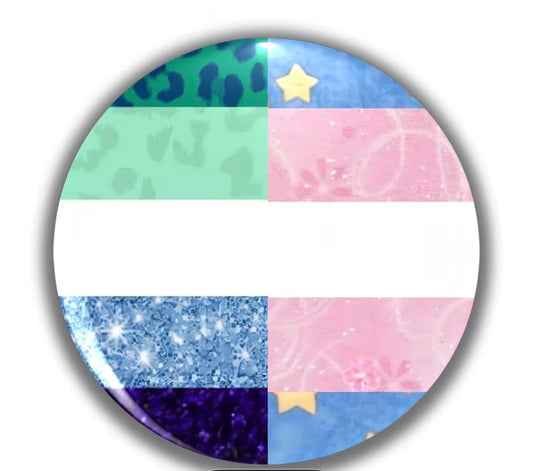 GAY MAN & TRANS PRIDE BUTTON