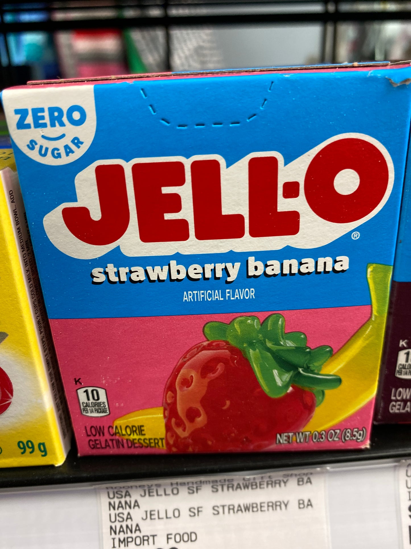 USA JELLO SF STRAWBERRY BANANA