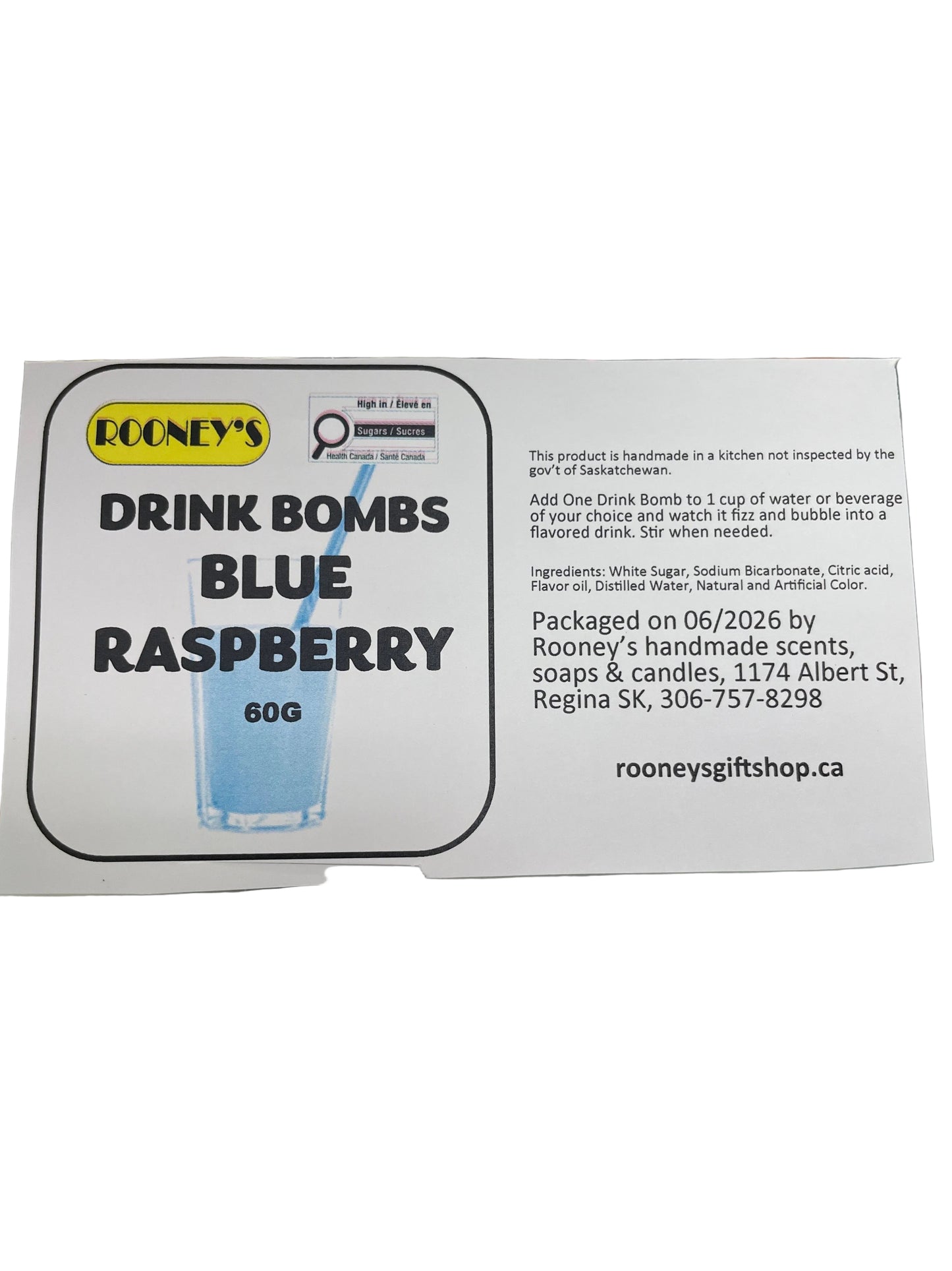 DRINK BOMBS BLUE RASPBERRY 2 PACK