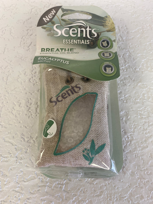 SCENTS ESSENTIALS BREATHE EUCALYPTUS SACHET