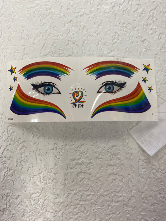 PRIDE FACE TATTOO RAINBOW