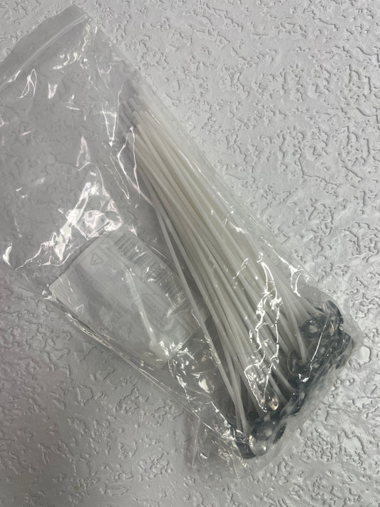 50PK PRE WAXED CANDLE WICKS 5.91 INCHES
