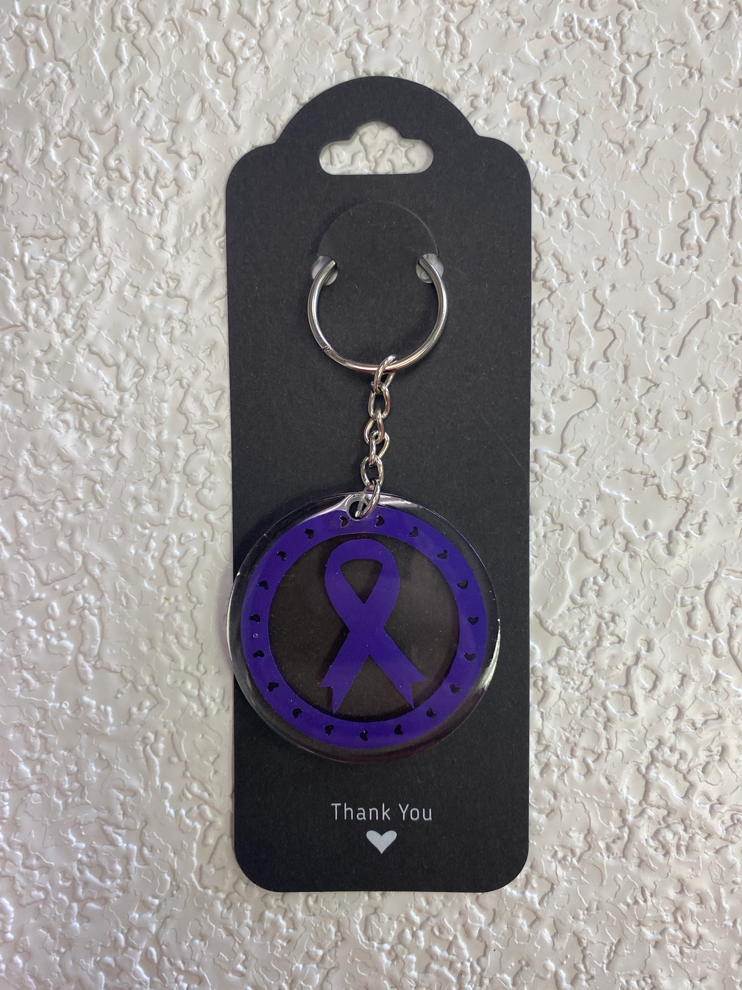 KEYCHAINS PURPLE RIBBON