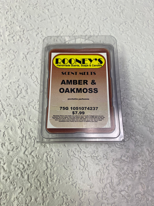 SCENT MELT AMBER & OAK MOSS