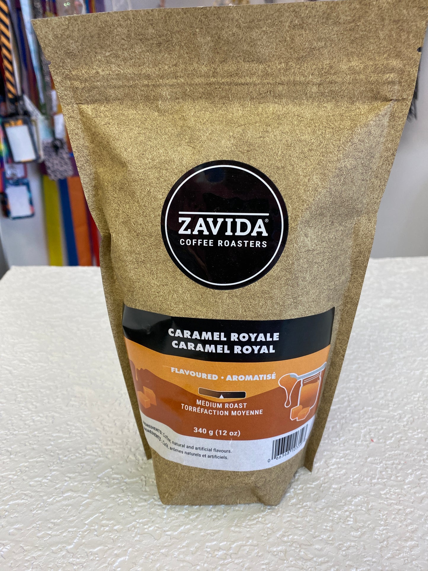 ZAVIDA CARAMEL ROYALE WHOLE BEAN COFFEE