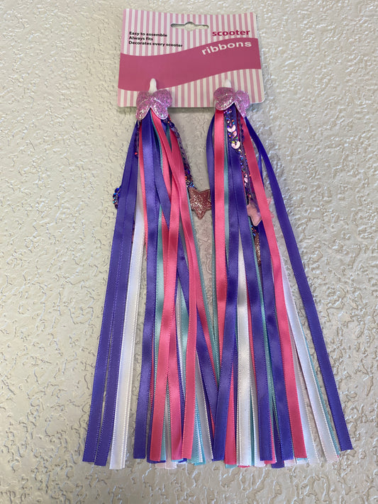 BUTTERFLY PURPLE BICYCLE STREAMERS