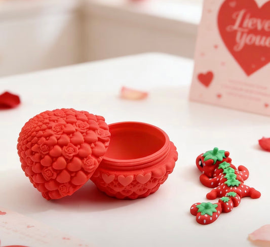 3D PRINTED STRAWBERRY DRAGON & EGG