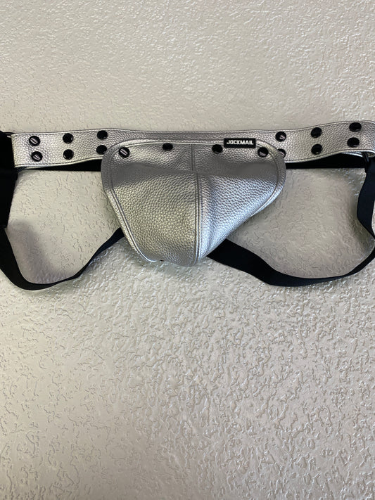 MENS ADJUSTABLE SILVERY GREY JOCKSTRAP