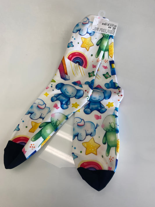 WHIMSICAL ELEPHANT SOCKS