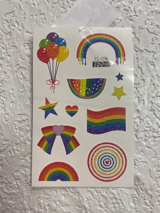 PRIDE GLITTER TATTOO STYLE 7