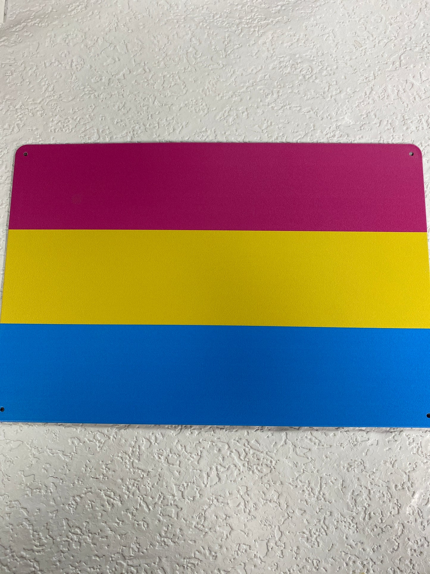 METAL TIN PANSEXUAL PRIDE FLAG