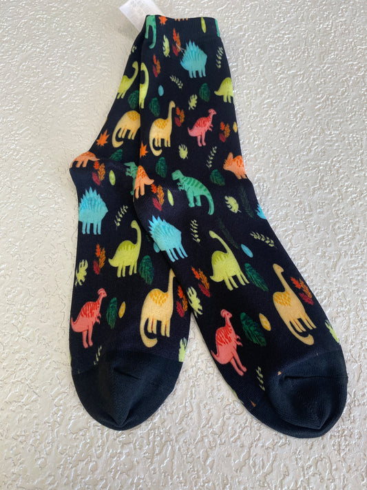 COLOR DINO PRINT SOCKS