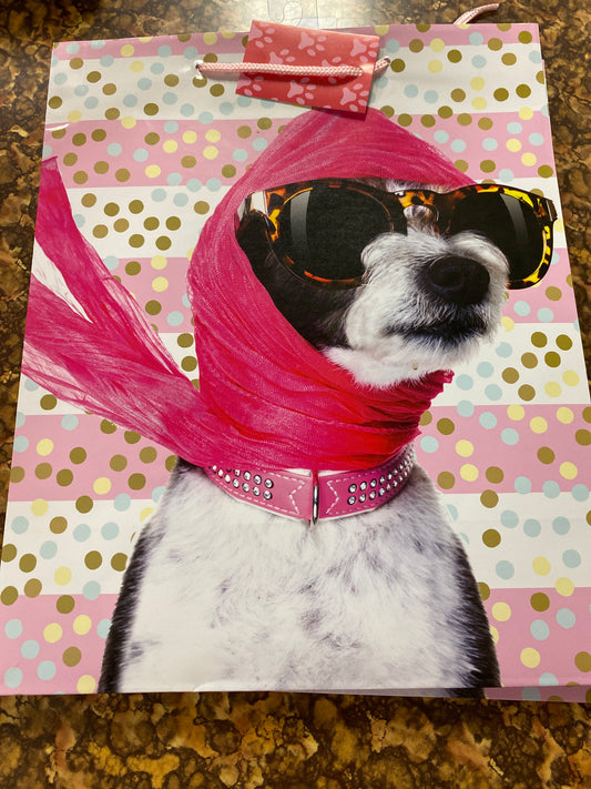 SCARF PUPPY MEDIUM BAG