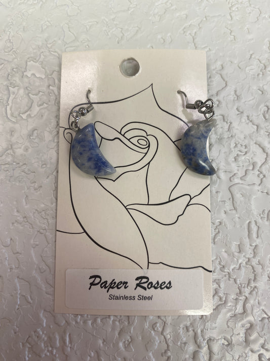 SODALITE BLUE MOON EARRINGS