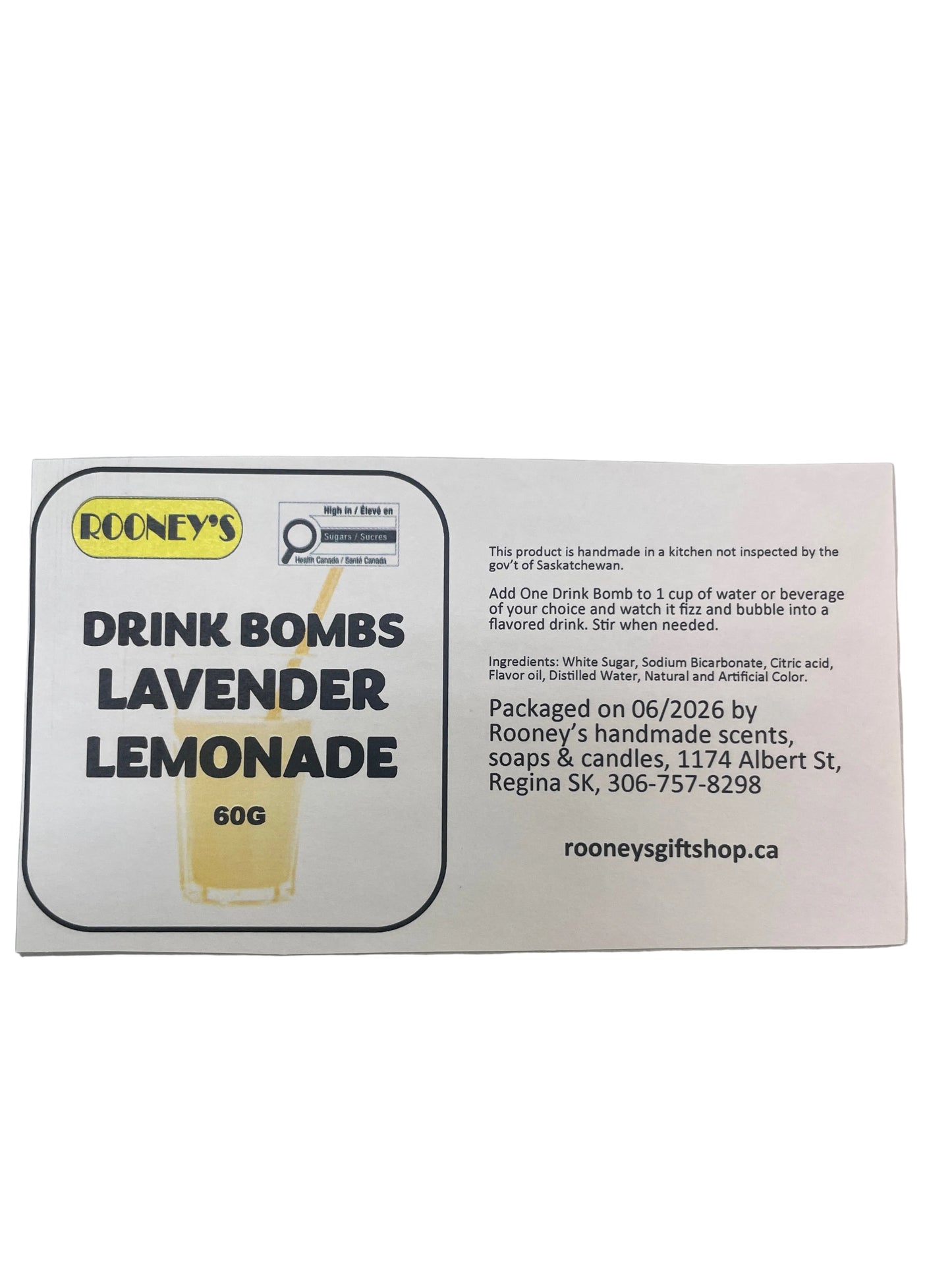DRINK BOMBS LAVENDER LEMONADE 2 PACK