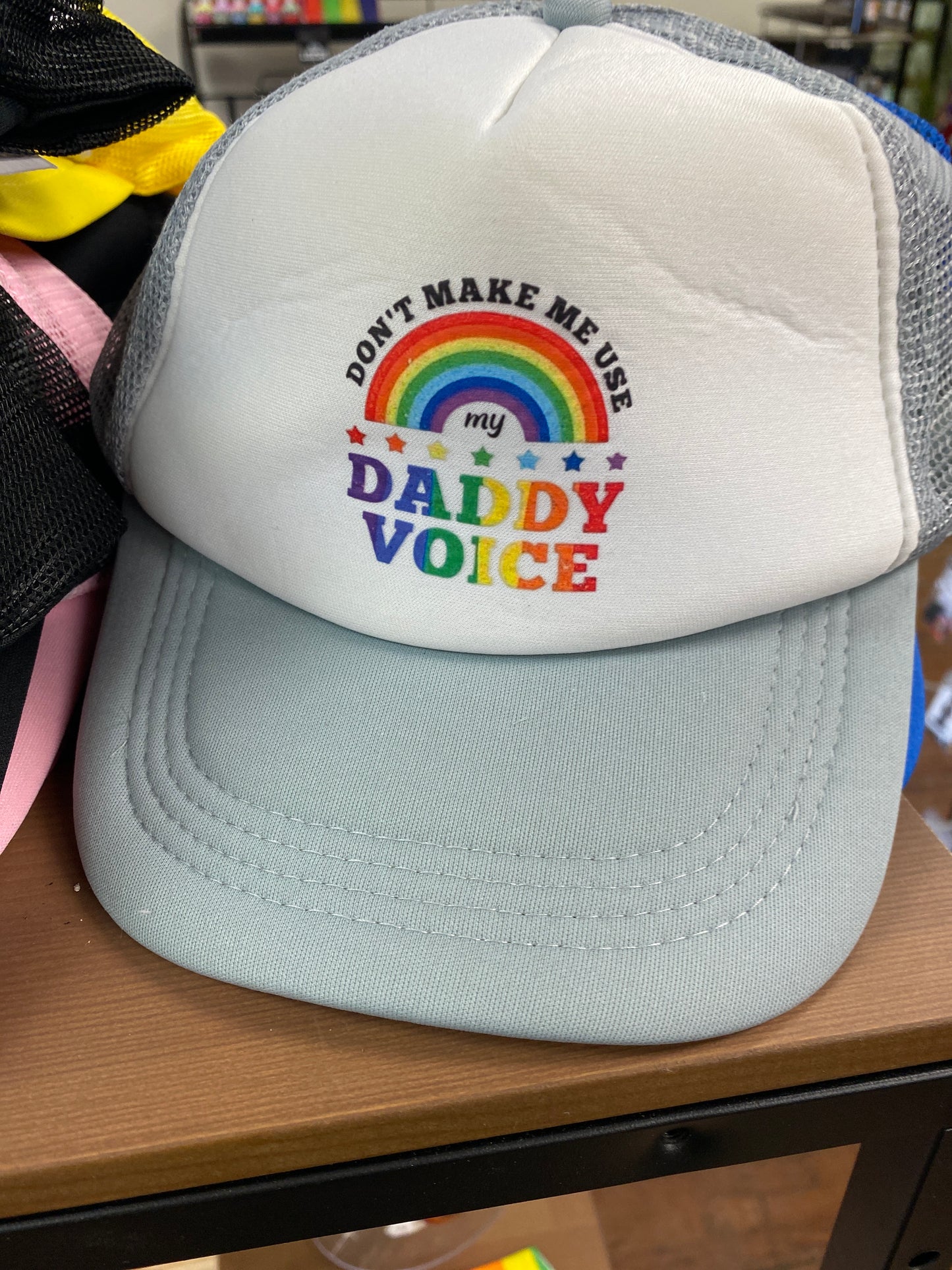 GREY HAT DONT MAKE ME USE MY DADDY VOICE