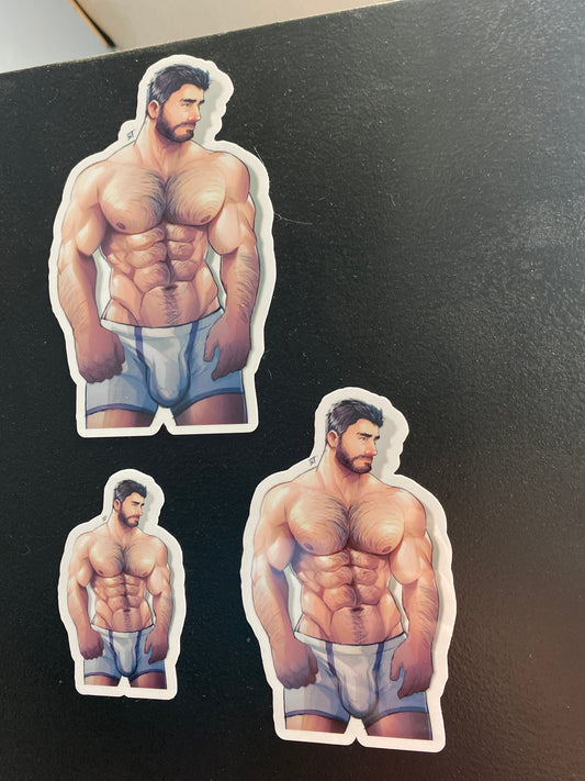 MAGNET HAIRY BUFF MAN LARGE