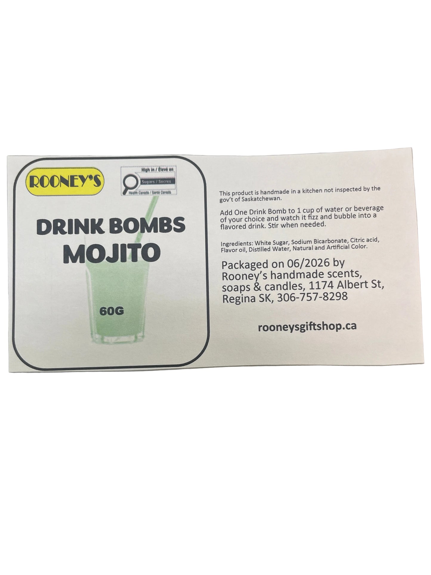 DRINK BOMBS MOJITO 2 PACK