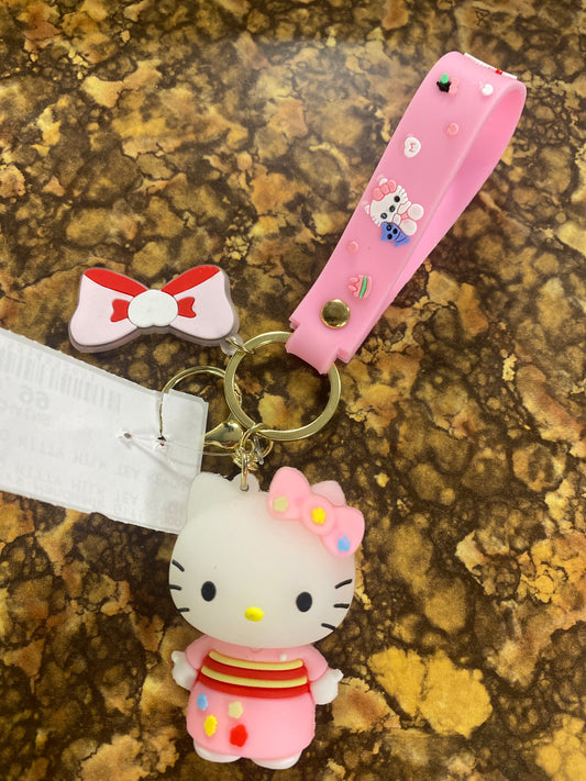 HELLO KITTY PINK KEYCHAIN