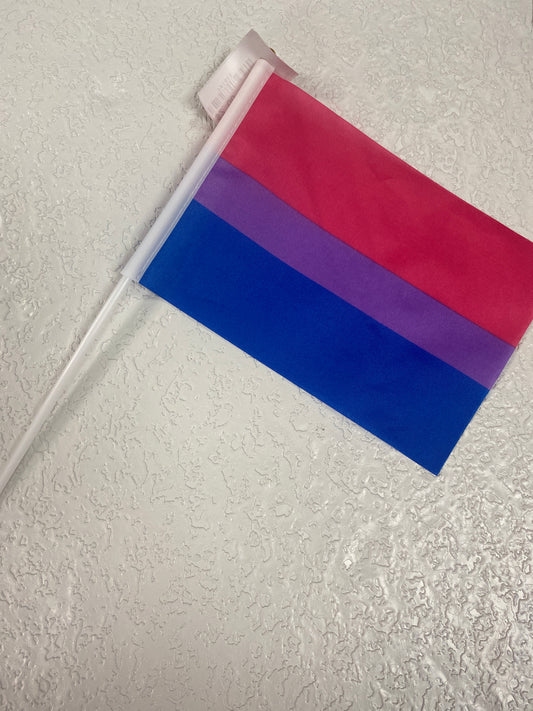 BI PRIDE HAND FLAG