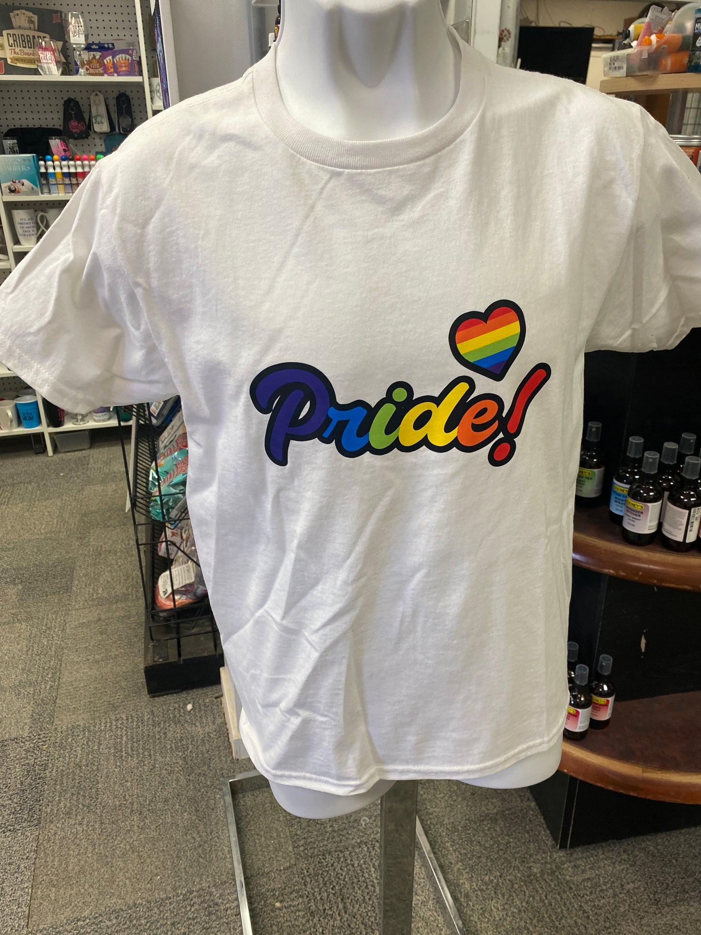RAINBOW PRIDE YOUTH SHIRT WHITE
