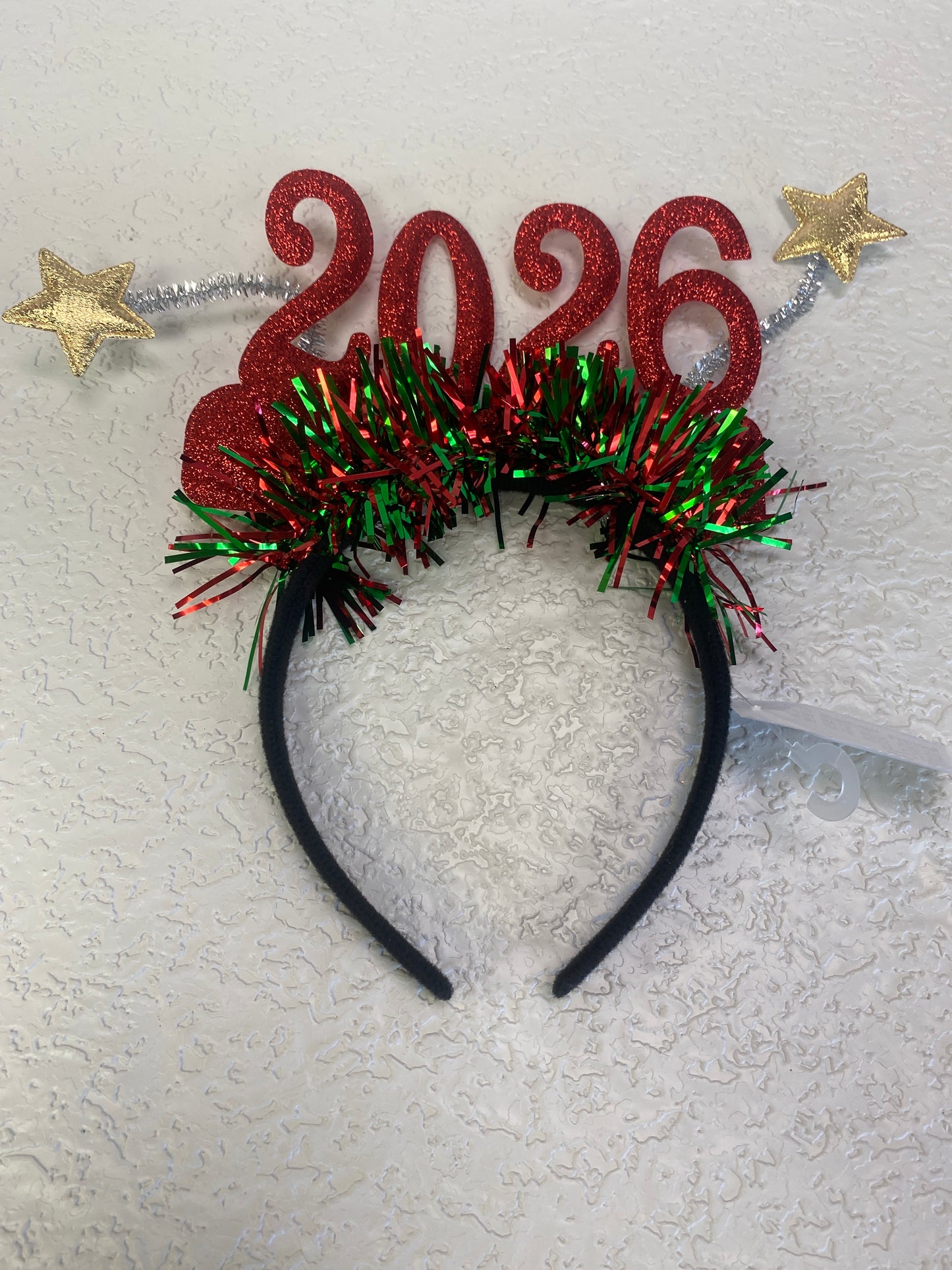 RED 2026 NEW YEAR STAR HEADBAND