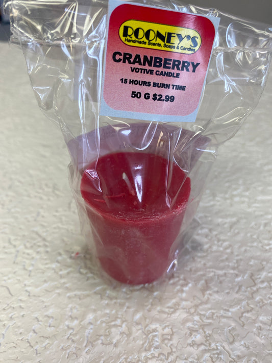 CRANBERRY VOTIVE CANDLE