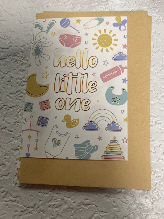 BABY SHOWER GREETING CARD