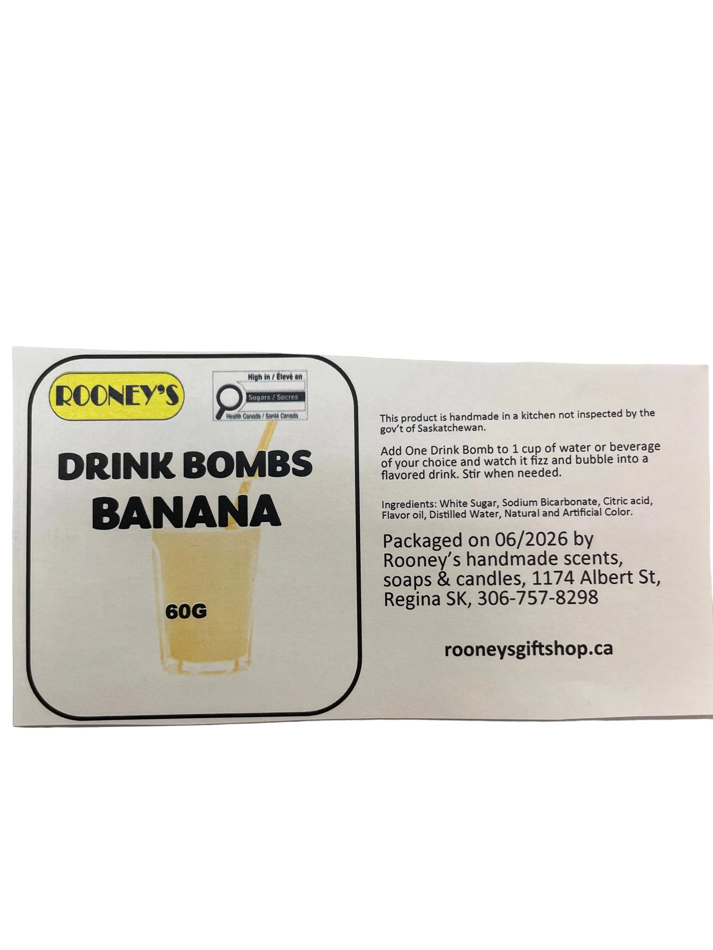 DRINK BOMBS BANANA 2 PACK