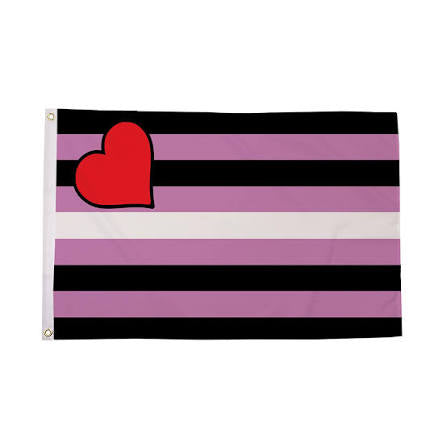LEATHER GIRL PRIDE FLAG 3X5