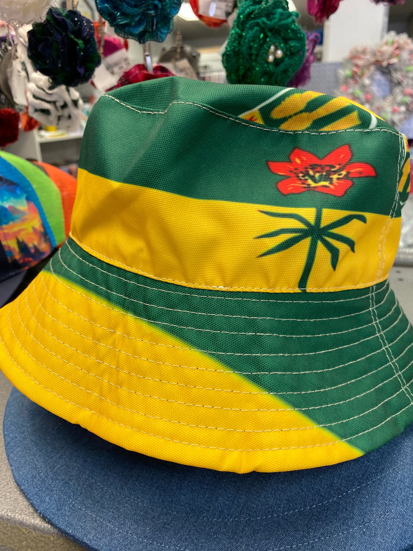 SASK FLAG BUCKET HAT