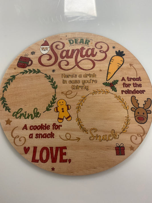 FESTIVE SANTA PLATE