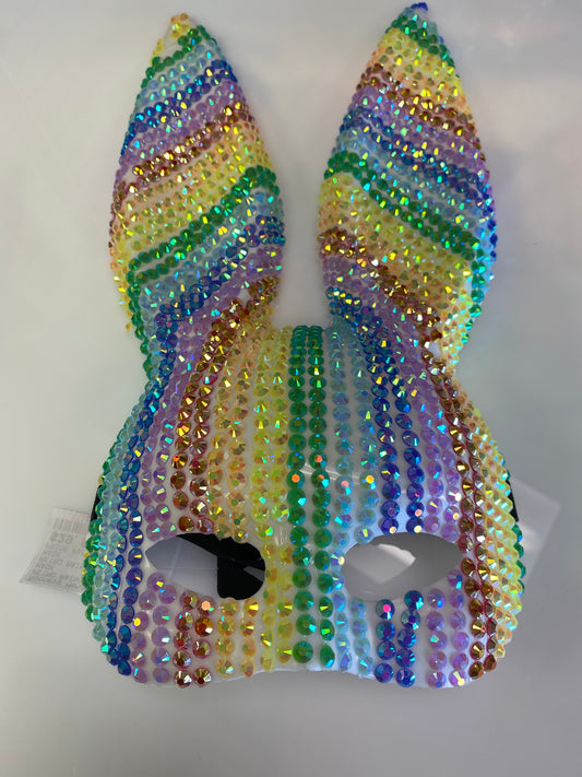RETRO RAINBOW RABBIT HALF MASK