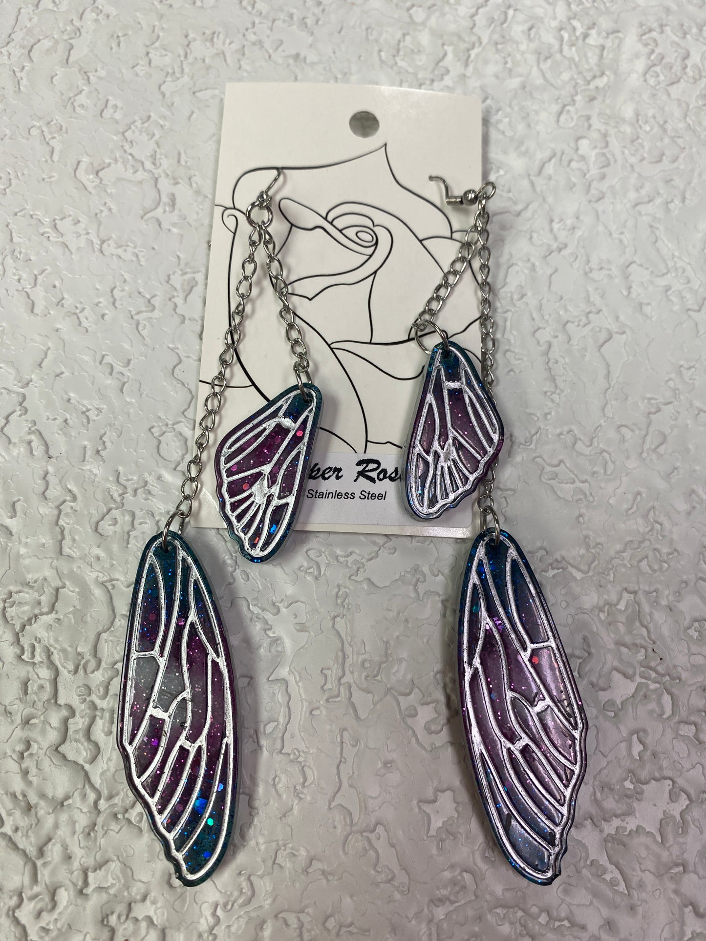 TRANS PRIDE WING EARRINGS