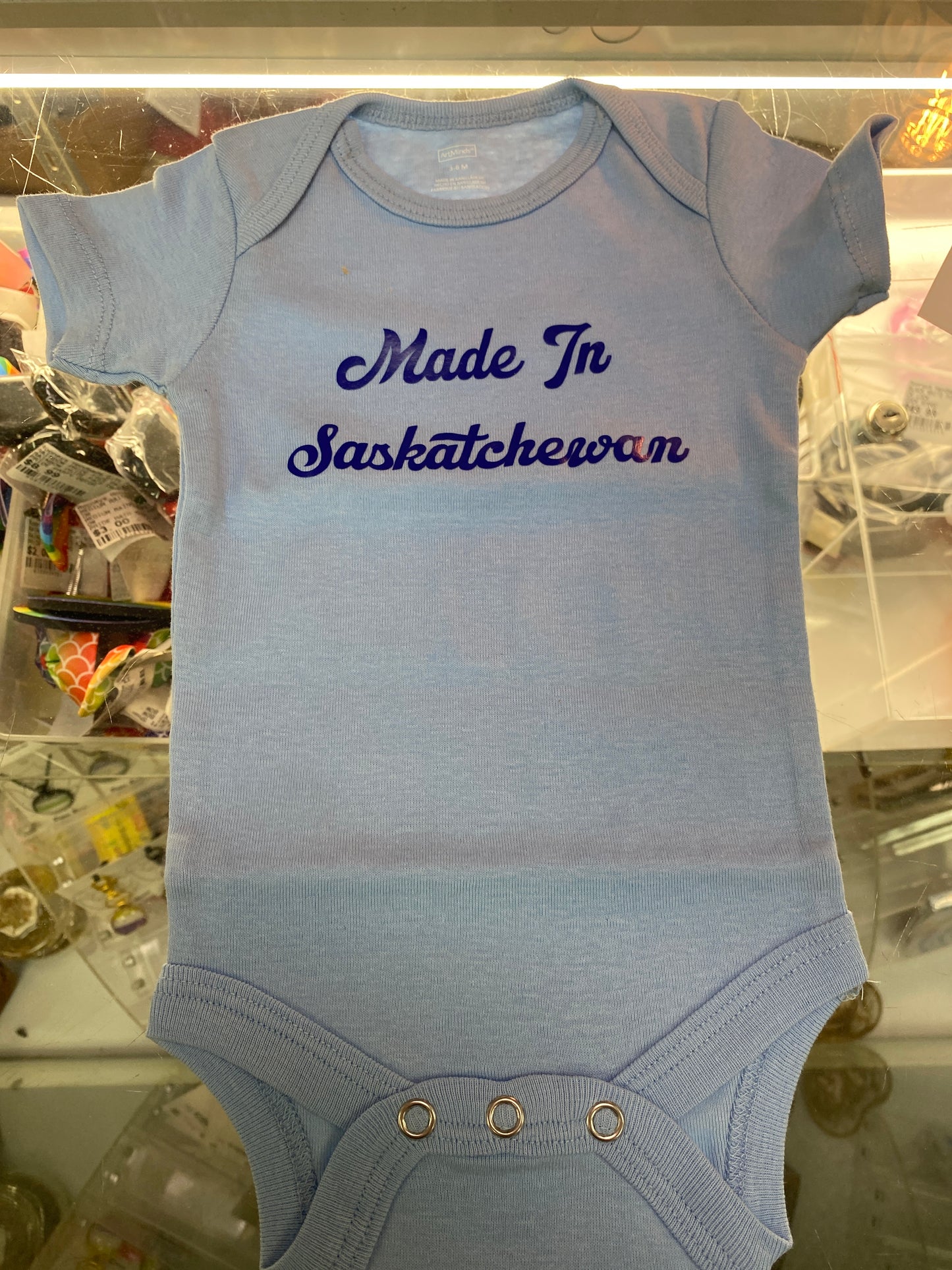 LIGHT BLUE MADE IN SASK 3-6 MNTHS