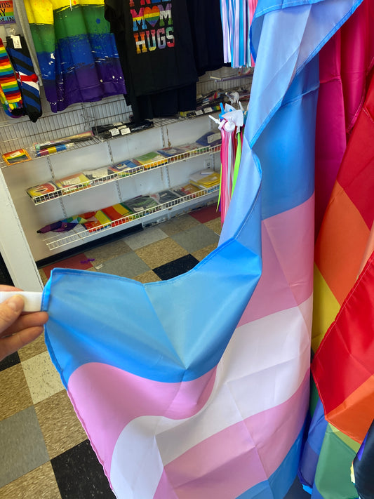 TRANS PRIDE FLAG CAPE 3X5