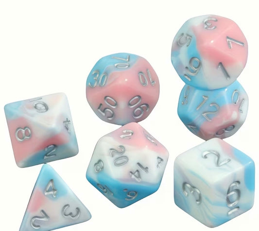 TRANS PRIDE DICE PACK