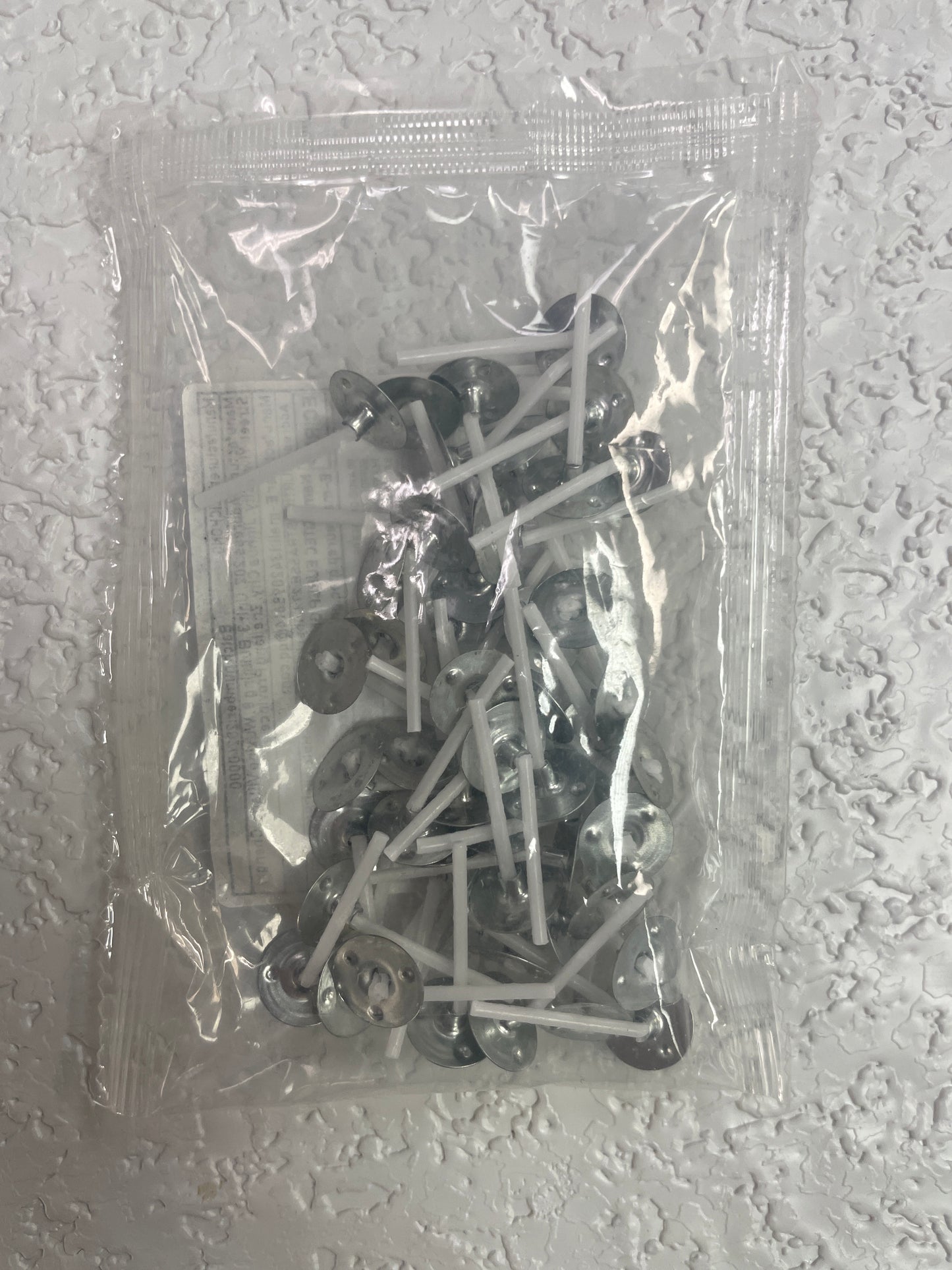 50PK PRE WAXED CANDLE WICKS 1.02 INCHES