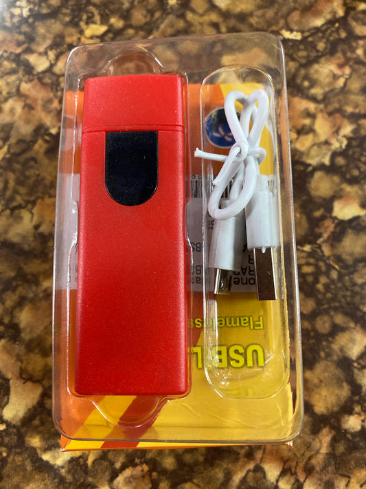 DURABLE ABS FLAMELESS LIGHTER RED